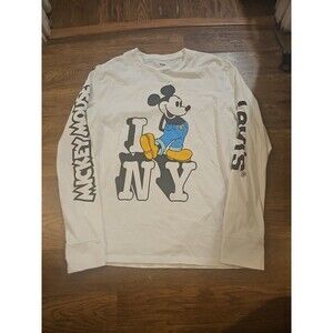 Mens Medium Levi's x Disney Mickey Mouse Long Sleeve Shirt I Love New York